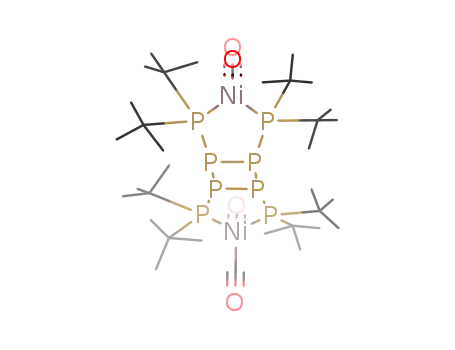 Molecular Structure of 372945-94-3 ([cyclo-P<sub>4</sub>(P(Bu-t)2)4(Ni(CO)2)2])