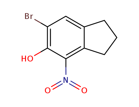 1H-Inden-5-ol, 6-bromo-2,3-dihydro-4-nitro-