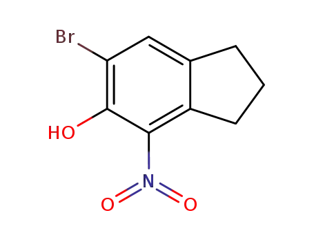 6-broMo-4-nitro-2,3-dihydro-1H-inden-5-ol
