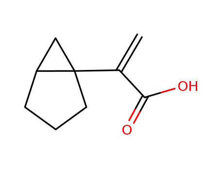 Molecular Structure of 680179-44-6 (Bicyclo[3.1.0]hexane-1-acetic acid, -alpha--methylene- (9CI))