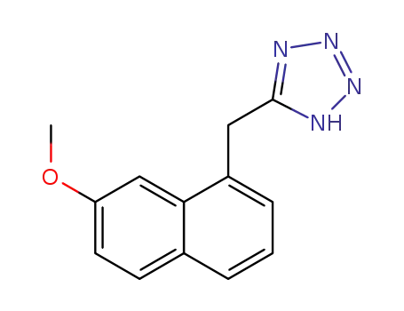 Molecular Structure of 1425498-90-3 (5-((7-methoxynaphthalen-1-yl)methyl)-1H-tetrazole)