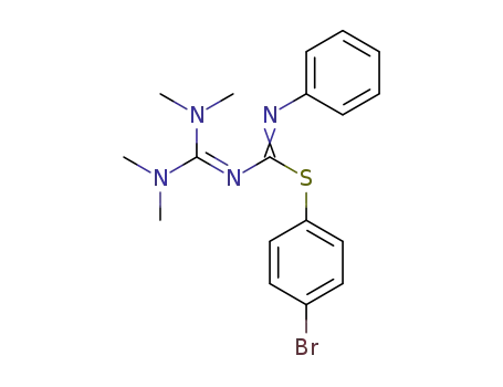 4-bromophenyl N-bis(dimethylamino)methylene-N'-phenylcarbamimidothioate