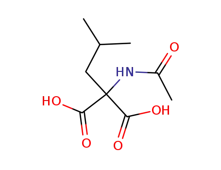 Molecular Structure of 408536-45-8 (acetylamino-isobutyl-malonic acid)
