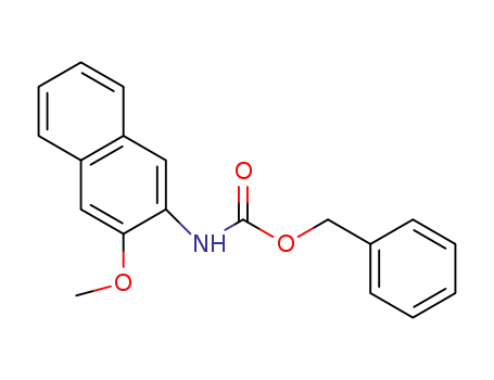 Molecular Structure of 228401-15-8 (Carbamic acid, (3-methoxy-2-naphthalenyl)-, phenylmethyl ester)