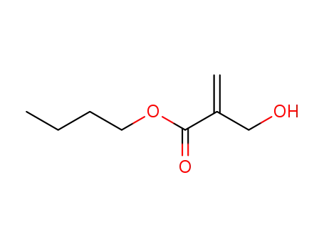 Molecular Structure of 23873-58-7 (2-Propenoic acid, 2-(hydroxymethyl)-, butyl ester)