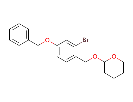 2-((4-(benzyloxy)-2-bromobenzyl)oxy)tetrahydro-2H-pyran