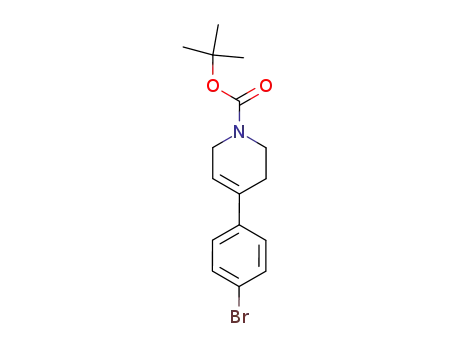 Molecular Structure of 273727-44-9 (1(2H)-Pyridinecarboxylic acid, 4-(4-bromophenyl)-3,6-dihydro-,
1,1-dimethylethyl ester)