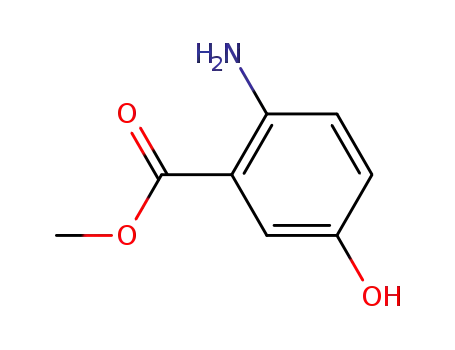 Molecular Structure of 1882-72-0 (methyl 2-amino-5-hydroxybenzoate)