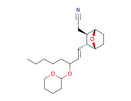 (2R,3R)-2-cyanomethyl-3-<3-(tetrahydro-2H-pyran-2-yl)oxy-1(E)-octenyl>-7-oxabicyclo<2.2.1>heptane