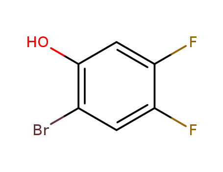 Molecular Structure of 166281-37-4 (2-Bromo-4,5-difluorophenol)
