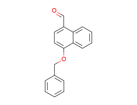 Molecular Structure of 213455-52-8 (1-Naphthalenecarboxaldehyde, 4-(phenylmethoxy)-)