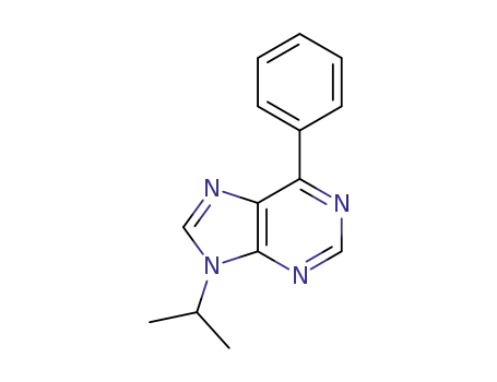 Molecular Structure of 1310063-64-9 (9-isopropyl-6-phenyl-9H-purine)