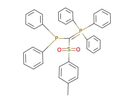 Molecular Structure of 82877-02-9 (Phosphorane,
[(diphenylphosphino)[(4-methylphenyl)sulfonyl]methylene]triphenyl-)