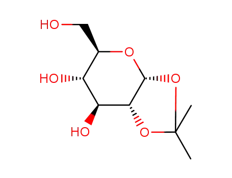 Molecular Structure of 32365-83-6 (1,2-O-Isopropylidene-a-D-glucofuranose)
