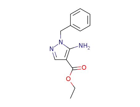 Molecular Structure of 19867-62-0 (5-AMINO-1-BENZYL-1H-PYRAZOLE-4-CARBOXYLIC ACID ETHYL ESTER)