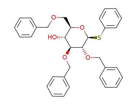 (2R,3R,4S,5R,6S)-4,5-Bis-benzyloxy-2-benzyloxymethyl-6-phenylsulfanyl-tetrahydro-pyran-3-ol