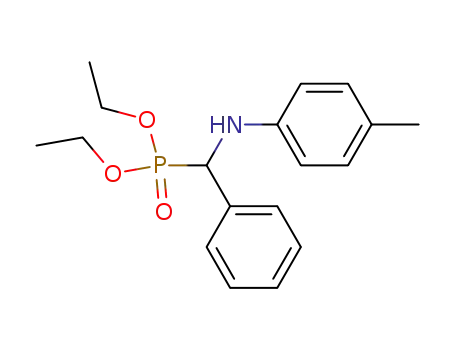 Molecular Structure of 16323-91-4 (Phosphonic acid, [[(4-methylphenyl)amino]phenylmethyl]-, diethyl ester)