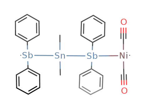 catena-dicarbonyl-μ-[dimethyltin(diphenylstibine)]nickel