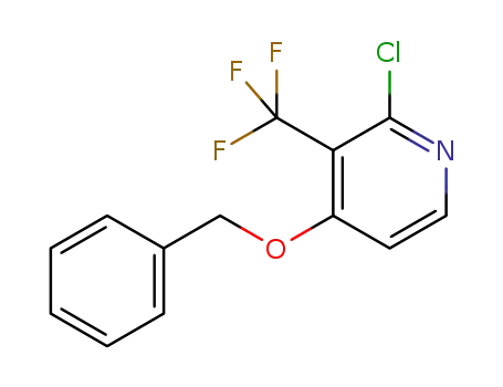 Molecular Structure of 1254981-27-5 (4-(Benzyloxy)-2-chloro-3-(trifluoromethyl)pyridine)