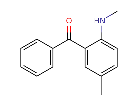Molecular Structure of 39106-78-0 (Methanone, [5-methyl-2-(methylamino)phenyl]phenyl-)
