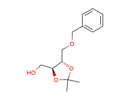 Molecular Structure of 78513-03-8 (1,3-Dioxolane-4-methanol, 2,2-dimethyl-5-[(phenylmethoxy)methyl]-,
(4S,5S)-)