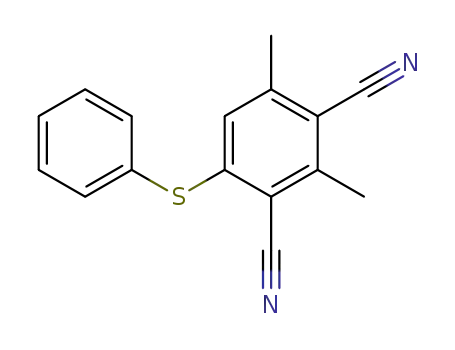 1,3-Benzenedicarbonitrile, 2,4-dimethyl-6-(phenylthio)-
