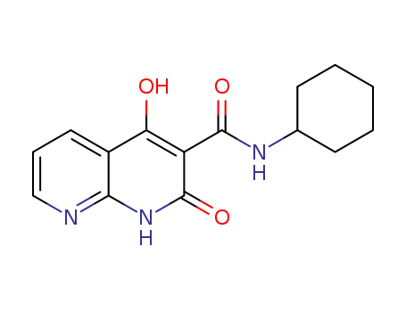 Molecular Structure of 1375112-63-2 (N-cyclohexyl-4-hydroxy-2-oxo-1,2-dihydro-1,8-naphthyridine-3-carboxamide)