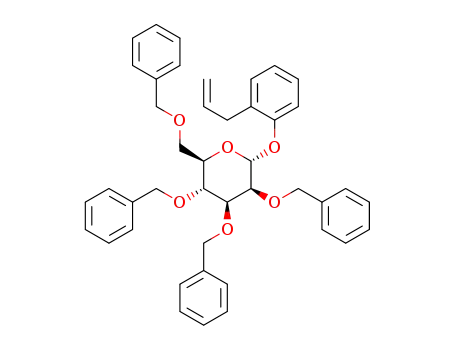 Molecular Structure of 1370590-24-1 (2-allylphenyl 2,3,4,6-tetra-O-benzyl-α-D-mannopyranoside)