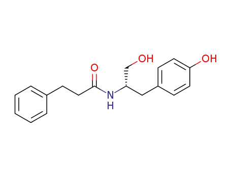Benzenepropanamide, N-[2-hydroxy-1-[(4-hydroxyphenyl)methyl]ethyl]-,
(S)-