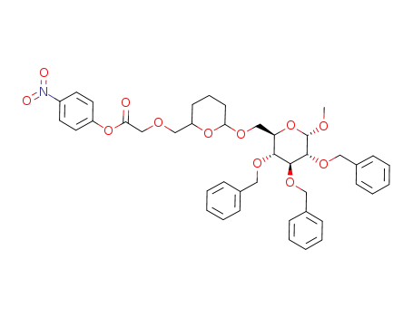 [6-(3,4,5-tris-benzyloxy-6-methoxy-tetrahydro-pyran-2-ylmethoxy)-tetrahydro-pyran-2-ylmethoxy]-acetic acid 4-nitro-phenyl ester