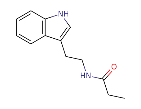 Molecular Structure of 65601-06-1 (N-[2-(1H-indol-3-yl)ethyl]propanamide)
