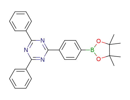 2,4-diphenyl-6-(4-(4<SUB>,</SUB>4<SUB>',</SUB>5,5'-tetramethyl-1,3,2-dioxaborolan-2-yl)phenyl)-1,3,5-triazine