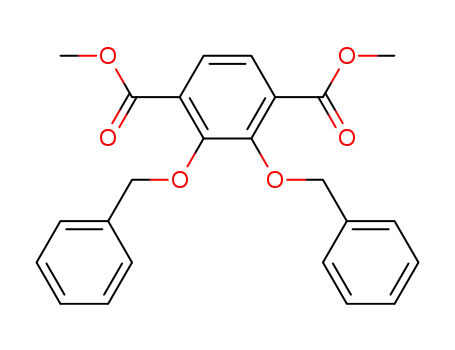 Molecular Structure of 131851-93-9 (dimethyl 2,3-bis(benzyloxy)terephthalate)