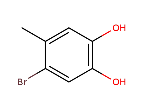 Molecular Structure of 18863-72-4 (1,2-Benzenediol, 4-bromo-5-methyl- (9CI))