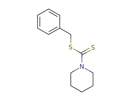 Molecular Structure of 10224-98-3 (1-Piperidinecarbodithioic acid, phenylmethyl ester)