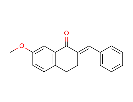 2-benzylidene-7-methoxy-3,4-dihydro-1(2H)-naphthalenone