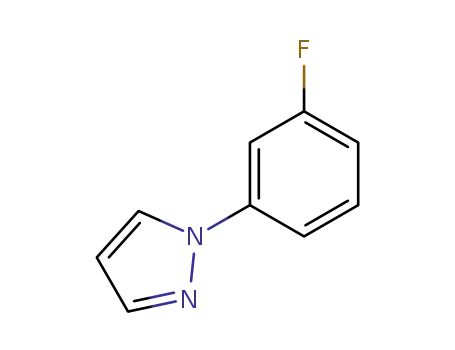 Molecular Structure of 37649-86-8 (1-(3-FLUOROPHENYL)PYRAZOLE)