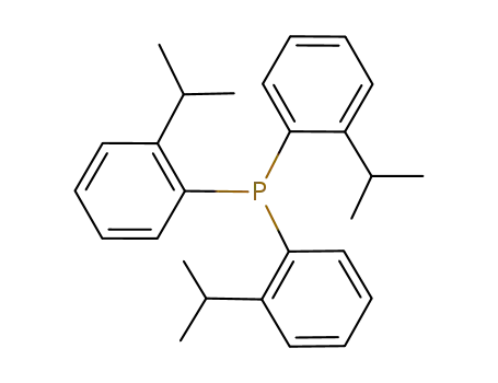Molecular Structure of 139026-11-2 (Phosphine, tris[2-(1-methylethyl)phenyl]-)