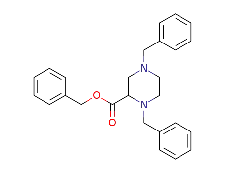2-Piperazinecarboxylic acid, 1,4-bis(phenylmethyl)-, phenylmethyl ester