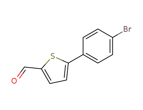 Molecular Structure of 38401-70-6 (5-(4-BROMOPHENYL)THIOPHENE-2-CARBALDEHYDE)
