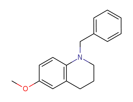 Molecular Structure of 73126-26-8 (1-benzyl-6-methoxy-1,2,3,4-tetrahydroquinoline)