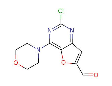 2-chloro-4-morpholinofuro[3,2-d]pyrimidine-6-carbaldehyde
