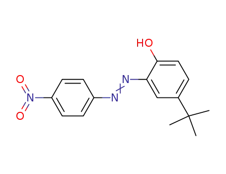 Molecular Structure of 2780-27-0 (Phenol, 4-(1,1-dimethylethyl)-2-[(4-nitrophenyl)azo]-)