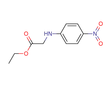 Molecular Structure of 3589-59-1 (N-(4-Nitrophenyl)glycine ethyl ester)