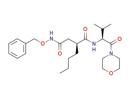 <i>N</i><sup>4</sup>-benzyloxy-2-butyl-<i>N</i><sup>1</sup>-[2-methyl-1-(morpholine-4-carbonyl)-propyl]-succinamide