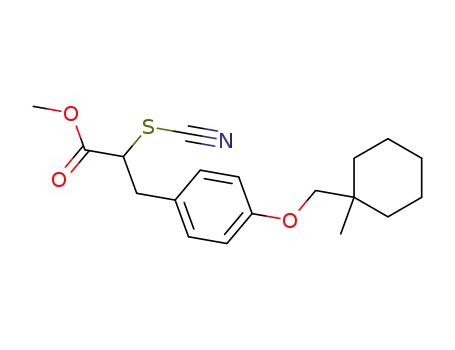 methyl (+)-3-<4-(1-methylcyclohexylmethoxy)phenyl>-(2S)-2-thiocyanatopropionate