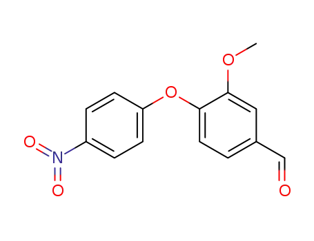 Molecular Structure of 166904-09-2 (3-methoxy-4-(4-nitrophenoxy)benzaldehyde)