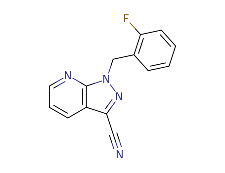 1-[(2-fluorophenyl)methyl]-1H-pyrazolo[3,4-b]pyridine-3-carbonitrile