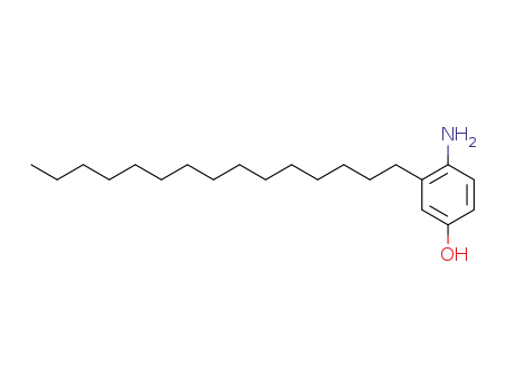 Molecular Structure of 3158-55-2 (4-amino-3-pentadecylphenol)