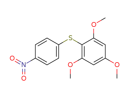 Molecular Structure of 77189-95-8 (Benzene, 1,3,5-trimethoxy-2-[(4-nitrophenyl)thio]-)